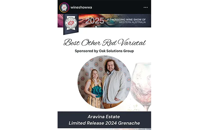 Wine Award for Aravina