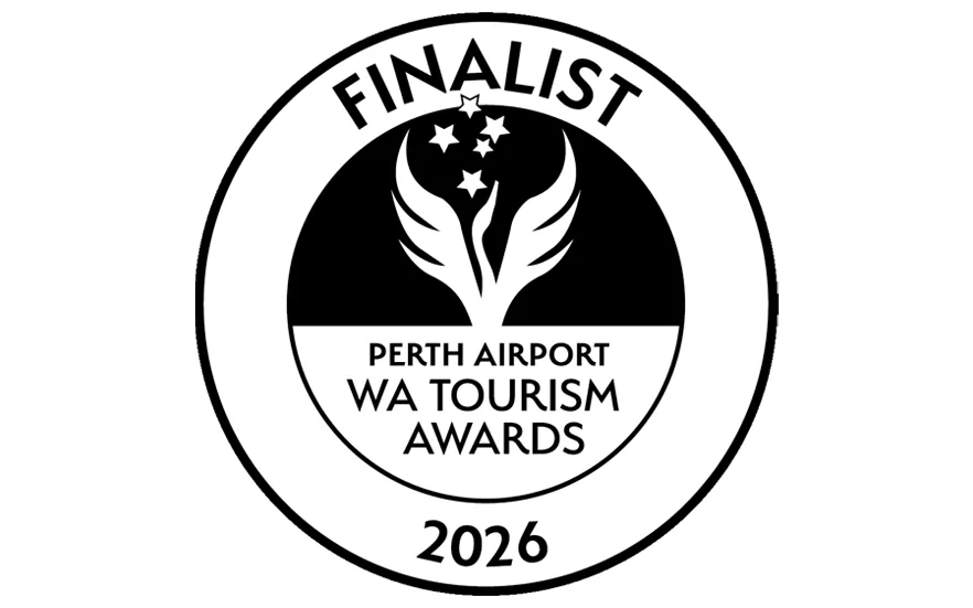 Finalist 2026 Perth Airport WA Tourism Awards for Business Excellence